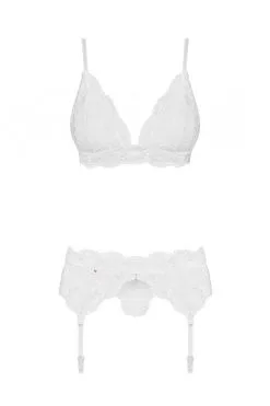 Ensemble Blanc Obsessive 3 Pcs -Promos Body lingerie Magasin 810 seg 2 ensemble 3 pcs blanc 4