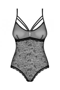 Body Noir Obsessive Transparent -Promos Body lingerie Magasin 818 ted 1 body noir 4