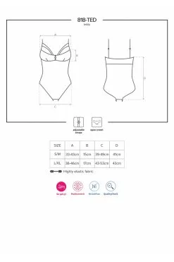 Body Noir Obsessive Transparent -Promos Body lingerie Magasin 818 ted 1 body noir 6