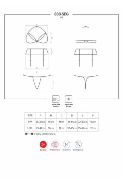 Obsessive Ensemble Rouge 3 Pcs -Promos Body lingerie Magasin 838 seg 3 ensemble 3 pcs rouge 6