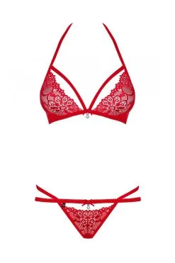 Obsessive 838-SET-3 Ensemble 2 Pcs Rouge -Promos Body lingerie Magasin 838 set 3 ensemble 2 pcs rouge 4