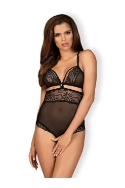 Body Obsessive Noir - Élégance Translucide En Dentelle