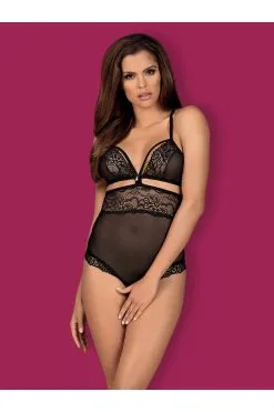 Body Obsessive Noir - Élégance Translucide En Dentelle -Promos Body lingerie Magasin 838 ted 1 body ouvert noir 4