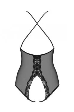 Obsessive Body Noir Ouvert Transparent -Promos Body lingerie Magasin 841 ted 1 body noir 4