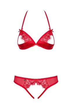 Obsessive Ensemble Ouvert Rouge 2 Pcs 11 Obsessive Ensemble Ouvert Rouge 2 Pcs -Promos Body lingerie Magasin 870 sec 3 ensemble ouvert 2 pcs rouge 4