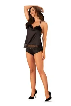 Obsessive Agatya | Top & Shorty Noir 13 Obsessive Agatya | Top & Shorty Noir -Promos Body lingerie Magasin agatya top et shorty noir 4