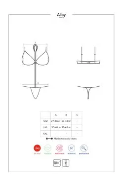 Obsessive Ailay | Body Noir Dentelle 11 Obsessive Ailay | Body Noir Dentelle -Promos Body lingerie Magasin ailay body noir 4