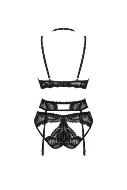 Obsessive Alessya | Ensemble Noir Dentelle 3 Pcs -Promos Body lingerie Magasin alessya ensemble 3 pcs noir 7