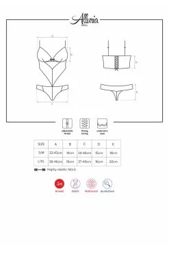 Obsessive Alluria Body Noir -Promos Body lingerie Magasin alluria body noir 6