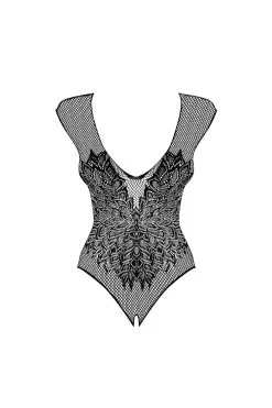 Obsessive B112 Body Ouvert Noir -Promos Body lingerie Magasin b112 body ouvert noir 4