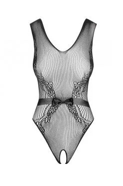 Obsessive B115 - Body Noir Ouvert -Promos Body lingerie Magasin b115 body ouvert noir 4