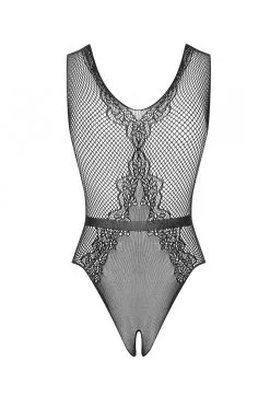 Obsessive B115 - Body Noir Ouvert -Promos Body lingerie Magasin b115 body ouvert noir 5
