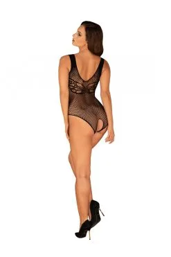 Obsessive B134 | Body Noir Résille -Promos Body lingerie Magasin b134 body noir 3