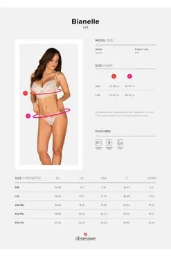 Obsessive Bianelle | Ensemble Blanc Dentelle -Promos Body lingerie Magasin bianelle ensemble 2 pcs blanc 8