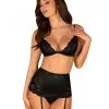 Obsessive Blanita | Ensemble Noir 3 Pcs