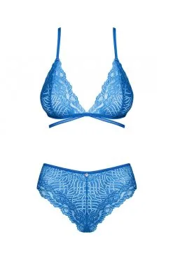 Obsessive Bluellia | Ensemble Dentelle Bleue -Promos Body lingerie Magasin bluellia ensemble 2 pcs bleu 2