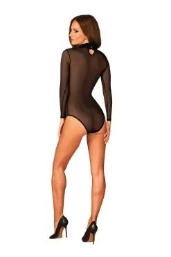 Obsessive B136 - Body Noir Maille Fine -Promos Body lingerie Magasin body b136 noir 3