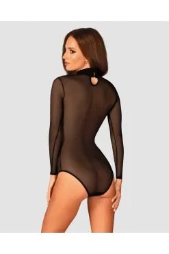 Obsessive B136 - Body Noir Maille Fine -Promos Body lingerie Magasin body b136 noir 5