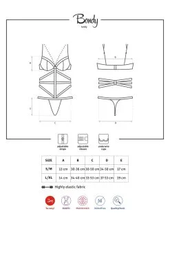 Obsessive Bondy - Body Noir 13 Obsessive Bondy - Body Noir -Promos Body lingerie Magasin bondy body noir 6