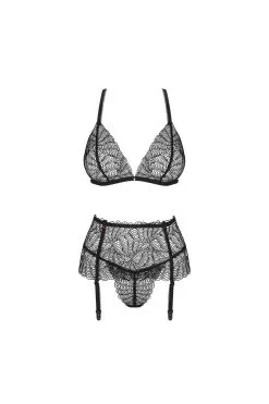 Obsessive Chiccanta - Ensemble 3 Pièces Noir 9 Obsessive Chiccanta - Ensemble 3 Pièces Noir -Promos Body lingerie Magasin chiccanta ensemble 3 pieces noir 2