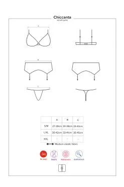 Obsessive Chiccanta - Ensemble 3 Pièces Noir 11 Obsessive Chiccanta - Ensemble 3 Pièces Noir -Promos Body lingerie Magasin chiccanta ensemble 3 pieces noir 4