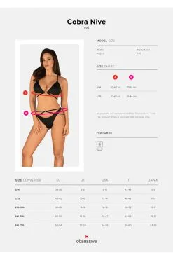 Obsessive Cobra Nive | Ensemble Noir 2 Pcs 17 Obsessive Cobra Nive | Ensemble Noir 2 Pcs -Promos Body lingerie Magasin cobra nive ensemble 2 pcs noir 8