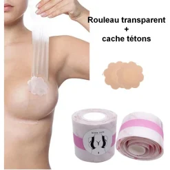 H.NATHALIE Coffret D'adhésif Transparent Poitrine Et Cache Seins