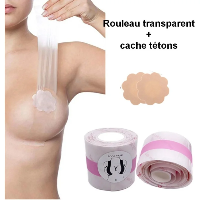 H.NATHALIE Coffret D'adhésif Transparent Poitrine Et Cache Seins 1 H.NATHALIE Coffret D'adhésif Transparent Poitrine Et Cache Seins