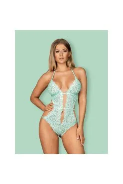 Obsessive Delicanta - Body Vert D'eau -Promos Body lingerie Magasin delicanta body vert d eau 2