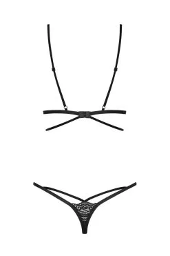 Obsessive Diyosa : Ensemble Lingerie Noir Raffiné -Promos Body lingerie Magasin diyosa ensemble 2 pcs noir 3
