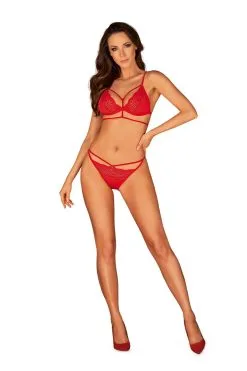 Obsessive Diyosa | Ensemble Lingerie Rouge -Promos Body lingerie Magasin diyosa ensemble 2 pcs rouge 4