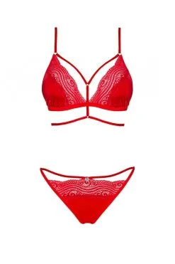Obsessive Diyosa | Ensemble Lingerie Rouge -Promos Body lingerie Magasin diyosa ensemble 2 pcs rouge 6