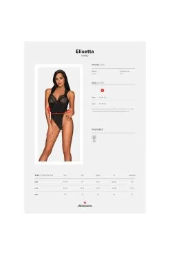 Obsessive Elisetta | Body Noir -Promos Body lingerie Magasin elisetta body noir 4