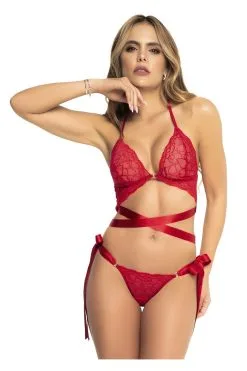 MAPALÉ Ensemble Rouge 2 Pièces Mapalé : Soutien-Gorge & String -Promos Body lingerie Magasin ensemble 2 pieces rouge soutien gorge et string mal8722red 2