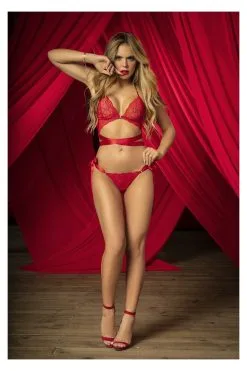 MAPALÉ Ensemble Rouge 2 Pièces Mapalé : Soutien-Gorge & String