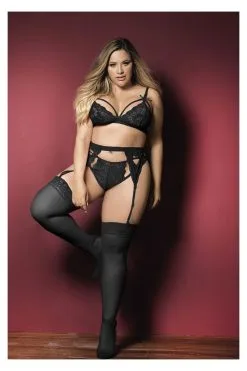 MAPALÉ Ensemble 3 Pièces Noir Grande Taille, Mapalé