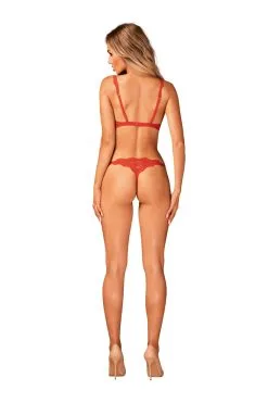 Obsessive Bergamore : Ensemble De Lingerie Rouge -Promos Body lingerie Magasin ensemble bergamore 5