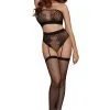 Dreamgirl Ensemble Résille & Dentelle & Culotte Haute : Sensualité Légère