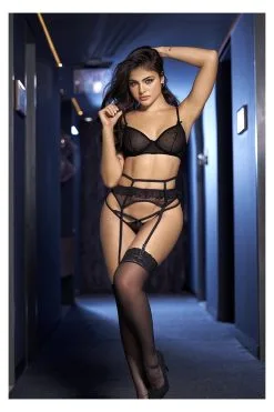 MAPALÉ Ensemble Résille Noire : Romantisme & Érotisme Intemporel