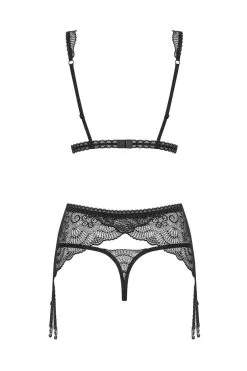 Obsessive Firella - Ensemble 3 Pièces Noir -Promos Body lingerie Magasin firella ensemble 3 pcs noir 3