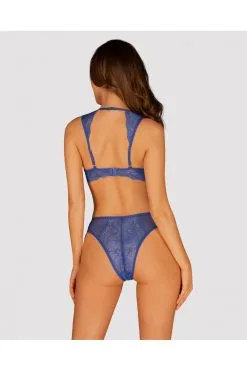 Obsessive Giselia | Ensemble Bleu Dentelle -Promos Body lingerie Magasin giselia ensemble 2 pcs bleu 4