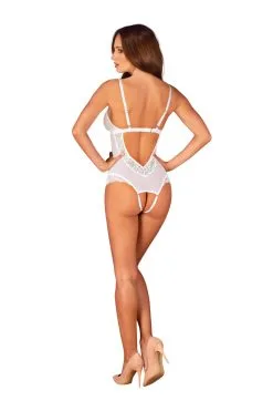 Body 'Heavenlly' Ouvert En Dentelle - Une Perle D'Obsessive 12 Body 'Heavenlly' Ouvert En Dentelle - Une Perle D'Obsessive -Promos Body lingerie Magasin heavenlly body ouvert blanc 3
