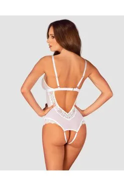 Body 'Heavenlly' Ouvert En Dentelle - Une Perle D'Obsessive 16 Body 'Heavenlly' Ouvert En Dentelle - Une Perle D'Obsessive -Promos Body lingerie Magasin heavenlly body ouvert blanc 7