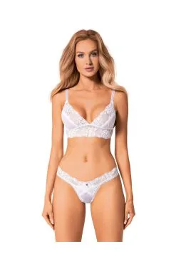 Ensemble En Dentelle Blanche 'Heavenlly' - Un Trésor D'Obsessive