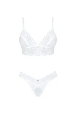 Ensemble En Dentelle Blanche 'Heavenlly' - Un Trésor D'Obsessive -Promos Body lingerie Magasin heavenlly ensemble blanc 4