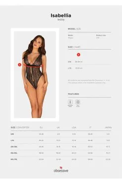 Obsessive Isabellia | Body String Noir 17 Obsessive Isabellia | Body String Noir -Promos Body lingerie Magasin isabellia body noir 8