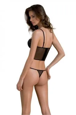 Passion Lingerie Kerria | Ensemble Noir 2 Pcs | ECO Collection