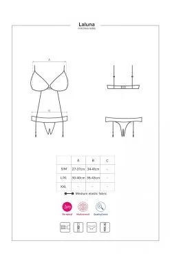 Obsessive Laluna Body Noir 13 Obsessive Laluna Body Noir -Promos Body lingerie Magasin laluna body noir 6