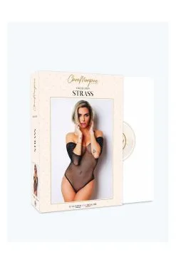 Clara Morgane Lingerie Le Numéro 2 - Body Strass -Promos Body lingerie Magasin le numero 2 strass body clara morgane noir 2