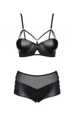 Obsessive Leatheria Ensemble 2 Pcs Noir 11 Obsessive Leatheria Ensemble 2 Pcs Noir -Promos Body lingerie Magasin leatheria ensemble 2 pcs noir 4